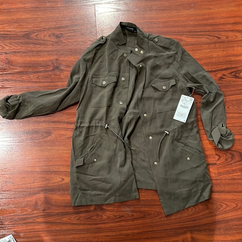 Green Zara jacket